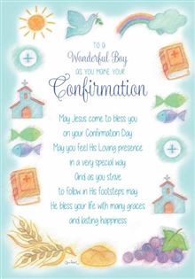 Boy 8x5 - Icons on Blue Background