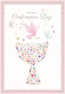 Girl 8x5 - Chalice With Pink Dove