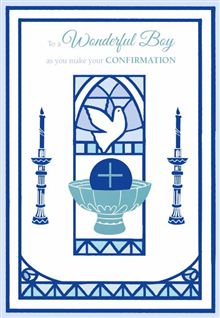 Boy 8x5 - Blue Church Window